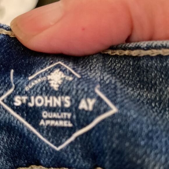 St John’s Bay Crop Five Pocket Jeans Size 10 - Picture 11 of 14